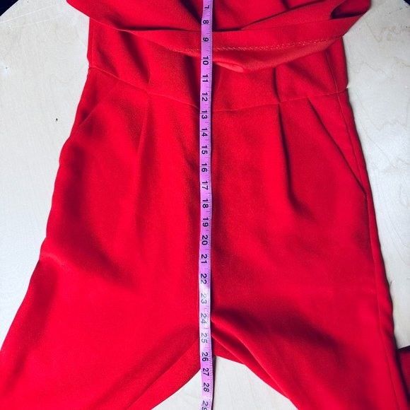 Just Female Sleeveless Women’s Jumpsuit Red - Size Small - Picture 7 of 9